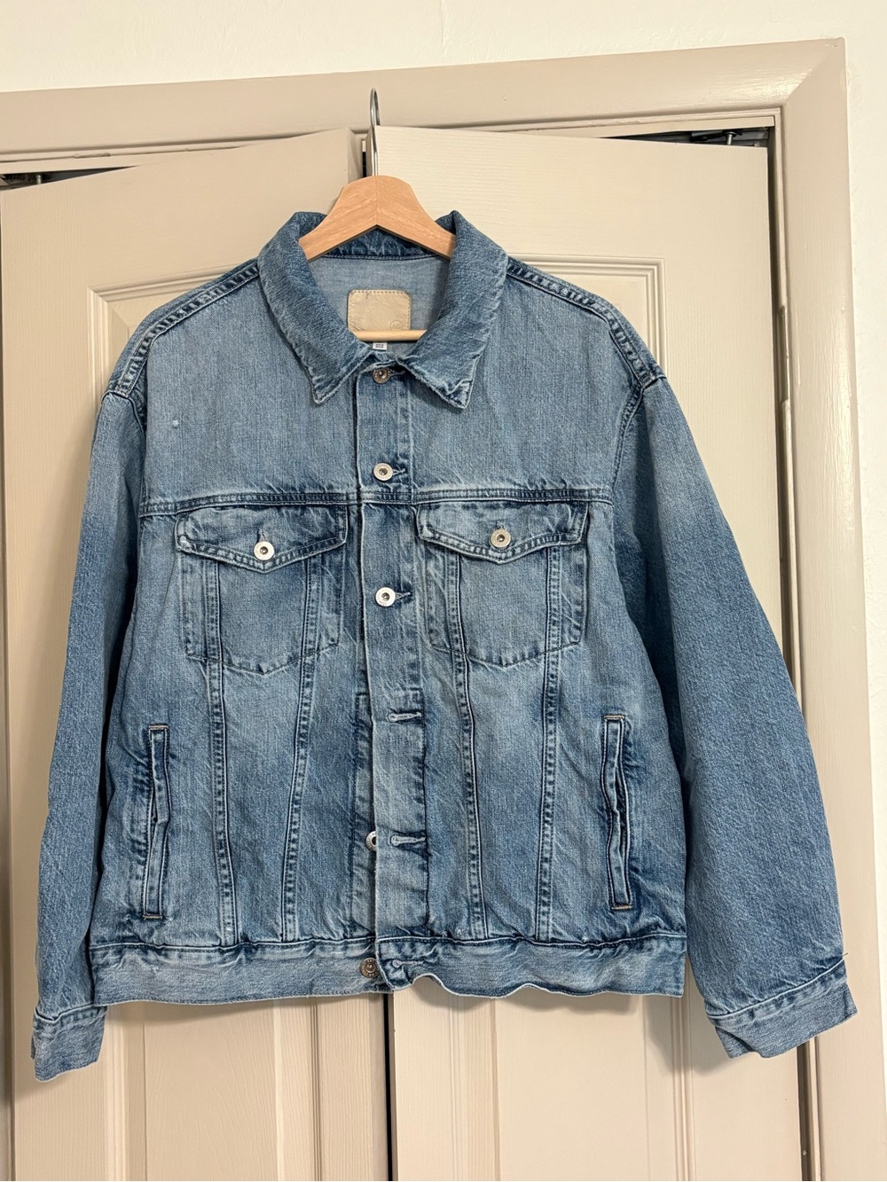 AG Jeans Oversized Denim Trucker Jacket | Size M